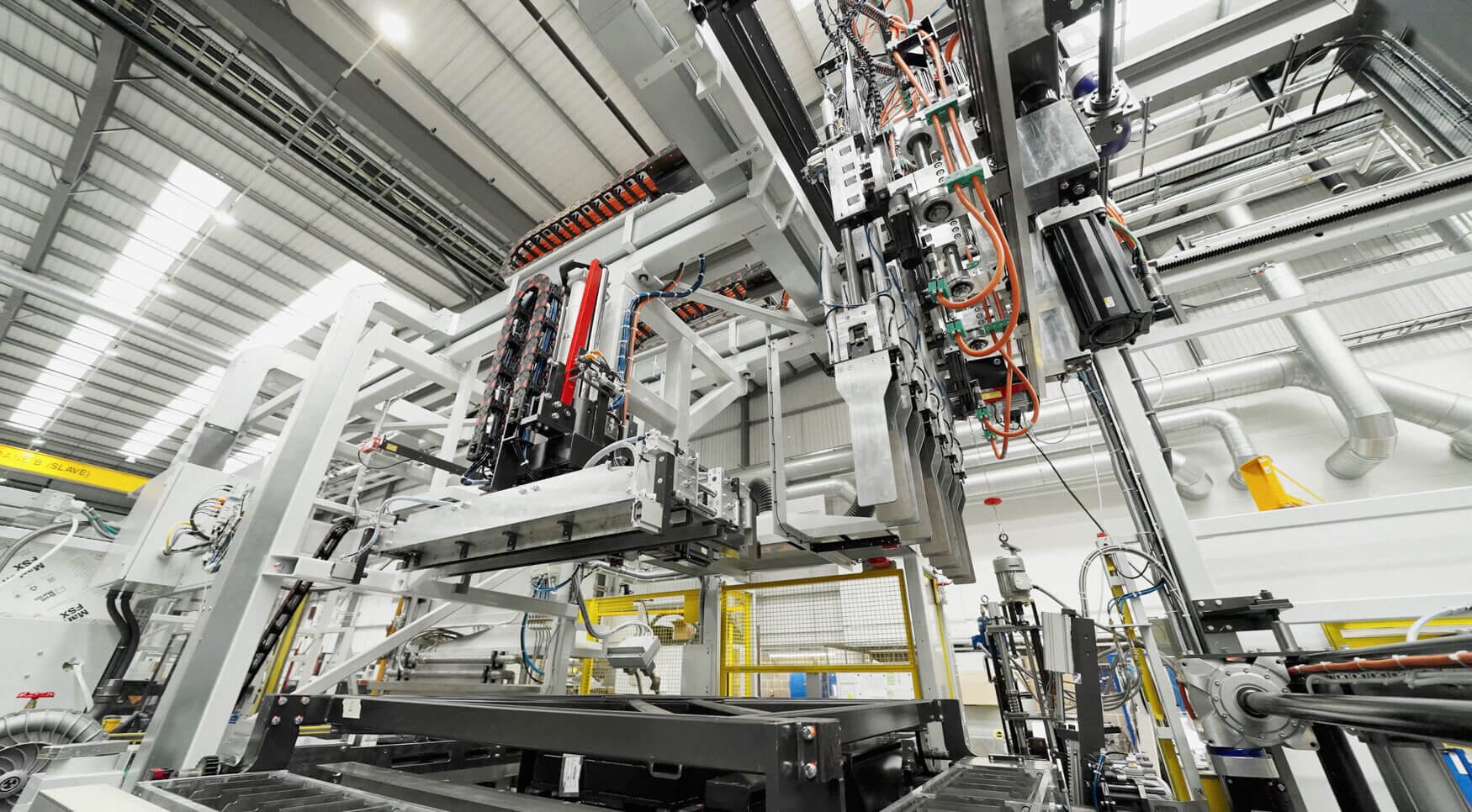 Professional manufacturing video production filming industrial machinery in a UK facility