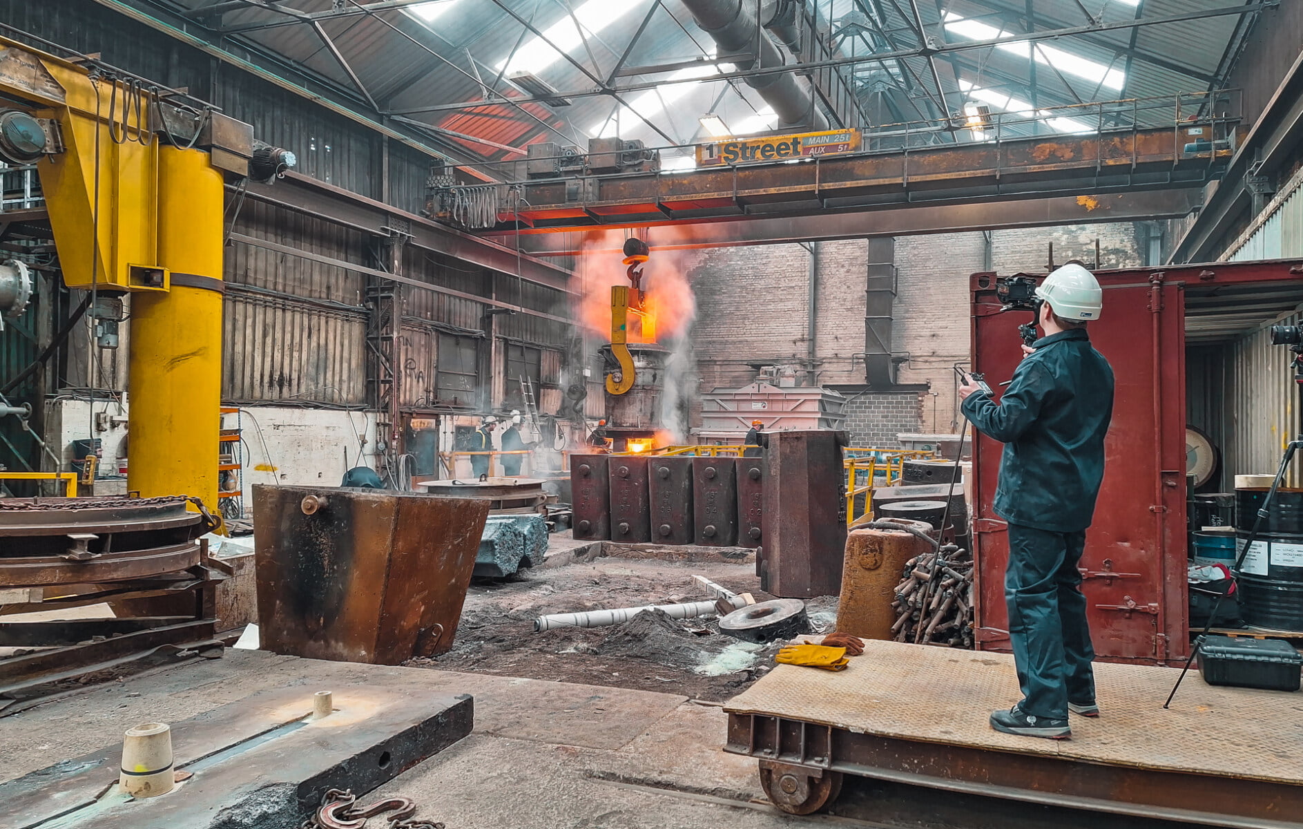 metal casting video production